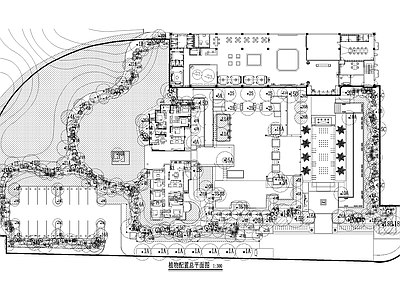 示范区景观 植物种植绿化配置 总平面图 展示区样板区 乔木灌木地被 苗木表植物清单表 施工图