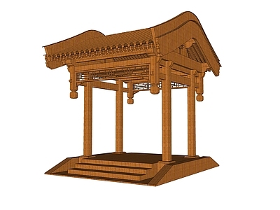 中式古建筑 垂花门