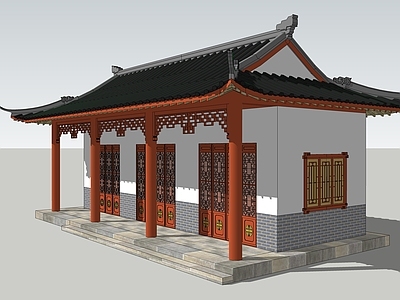 中式古建筑 古民房
