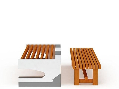 现代其他景观小品 公园休息凳