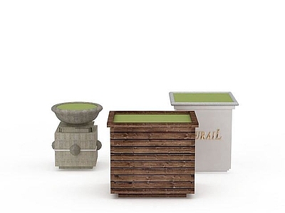 现代其他景观小品 简约景观小品