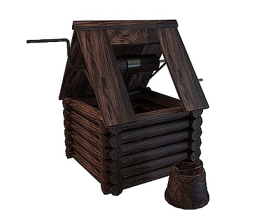 现代其他景观小品 井棚