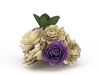 现代摆件组合 花朵装饰品