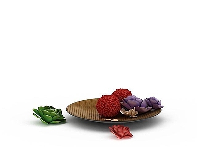 现代摆件组合 荔枝装饰品