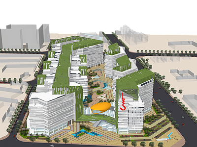 现代商业景观 商业建筑景观 商业示范区景观