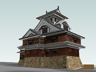 中式古建筑 山地古建