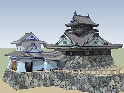 现代古建筑 山地古建