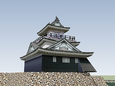 中式古建筑 山地古建