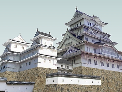 中式古建筑 山地古建