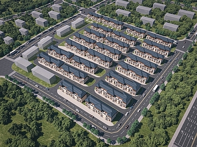 新中式其他住宅外观 新中式安置房 别墅 住宅