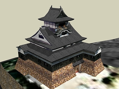 中式古建筑 山地古建