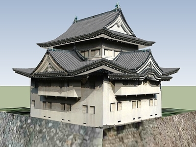 中式古建筑 山地古建