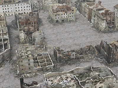 现代复古其他工业建筑 城市废墟 破烂房子 影视基地