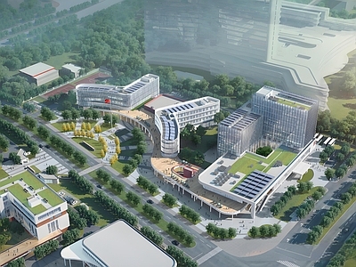 现代学校建筑 教育培训中心 地上10层局部4 施工图
