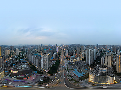 现代小区HDR 重庆红旗河沟 红旗河沟HDR 黄昏HDR