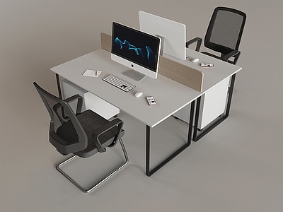 现代办公桌椅 职员办公桌椅组合 台式电脑办公椅