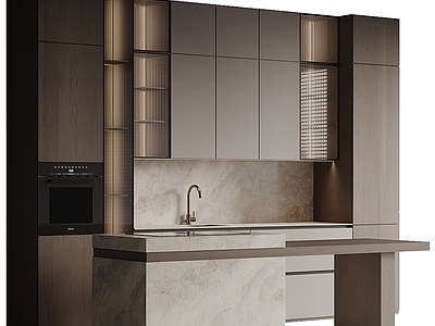 橱柜 西厨柜 岛台