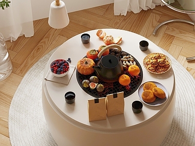 食物饮料 现代茶水食物 茶壶茶具 水果
