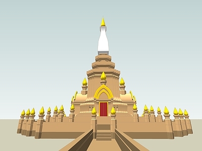 中式古建筑 佛塔