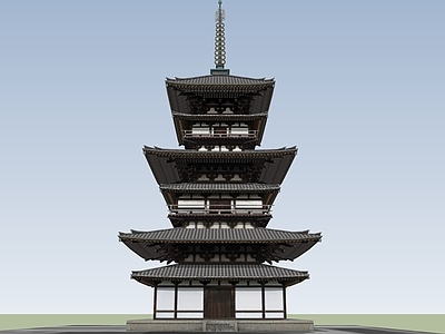 中式古建筑 佛塔