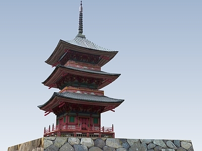 中式古建筑 佛塔