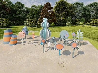 现代其他小品 景观氛围小品