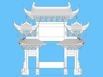 中式牌坊牌楼 牌坊