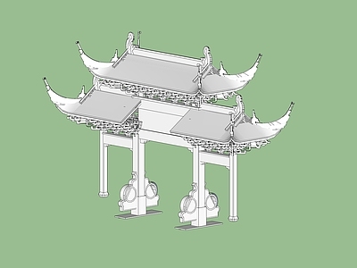 中式牌坊牌楼 牌坊