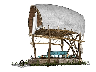 现代其他景观小建筑 木屋