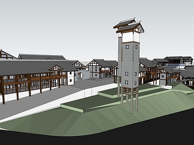 中式古建筑 川西古建