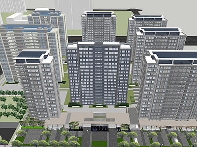 现代高层住宅 住宅及配套