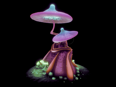其他绿植 蘑菇魔法 真菌 迷幻蘑菇 卡通毒蘑菇 发光蘑菇