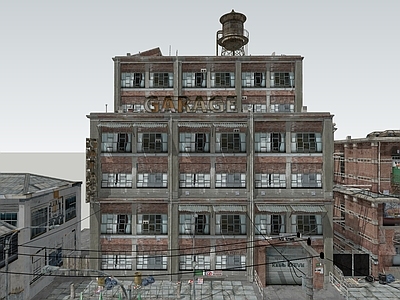 现代工业风格建筑 游戏 网红 酒店