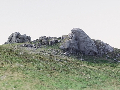 现代山 岩石山峰地形景观 山脉地形 丘陵