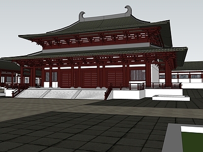 中式寺庙建筑 寺庙建筑