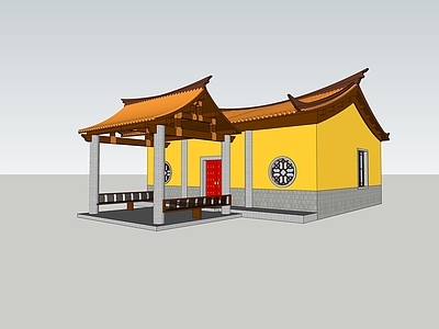 中式寺庙建筑 寺庙建筑