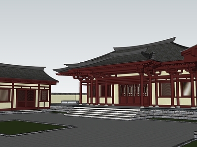 中式寺庙建筑 寺庙建筑