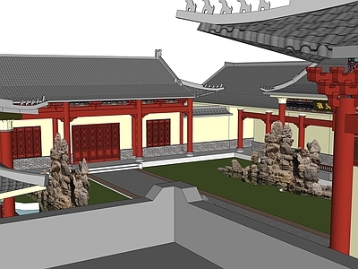 中式寺庙建筑 寺庙建筑