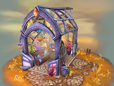 现代艺术风格建筑 童话小亭子 阿格斯温室 魔法屋 童话小屋