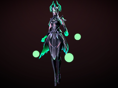 虚拟人物 科幻战士 暗夜精灵 魔女 梦魇魔女 妖女