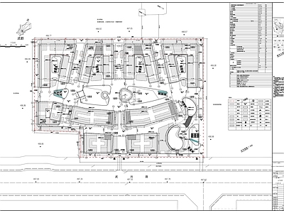 城市规划 商业办公建筑群 规划设计 施工图