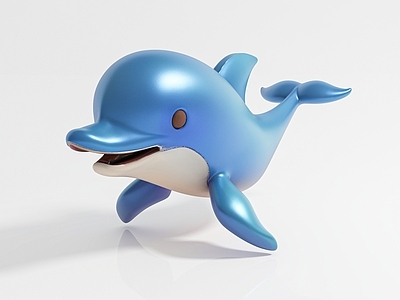 水生类动物 卡通海豚海洋生物 卡通动漫美陈道具 展览展示活动氛围 场景道具雕塑雕像 游戏形象户外雕塑