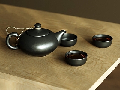 茶具 茶壶 茶杯 茶盘 餐桌茶具摆件 水杯