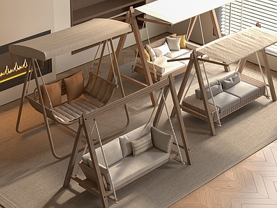 现代秋千椅 现代秋千椅 现代户外秋千 秋千 吊椅 户外摇椅