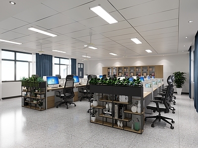 现代简约教室 现代 职工办公室 老师办公室 教师办公室