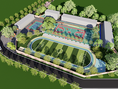 现代轻奢其他学校空间 现代小学 小学景观设计 小学基础建设 小学景观规划
