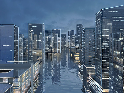 现代艺术风格建筑 未来建筑 科技建筑 建筑