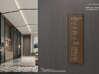 酒店宴会厅 厨房宴会厅深化设 停车场标识 酒店室内公区标识 施工图