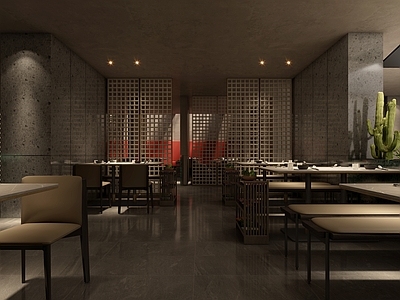 轻奢复古中餐厅 餐厅设计 散座区 餐饮空间设计 硬装设计 中餐厅设计