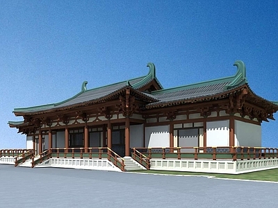 中式古建 寺庙 中式古建筑